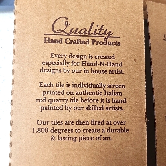 Tile, Hand glazed Made In USA.  Albuquerque New in box - Picture 8 of 9